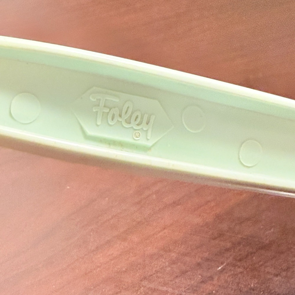 Vintage NYLON PLASTIC‎ FOLEY Retro Beige Spoon Solid SERVING MIXING Utensil - Picture 6 of 6